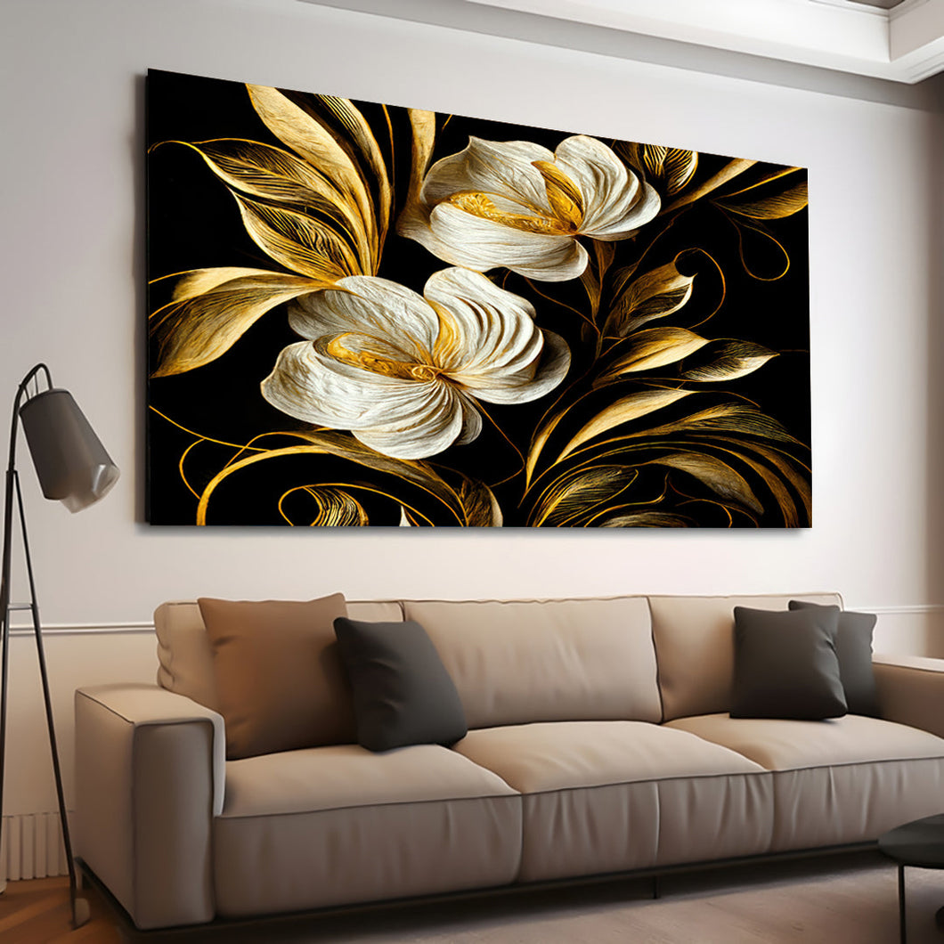 Canvas printed painting, subject Flowers