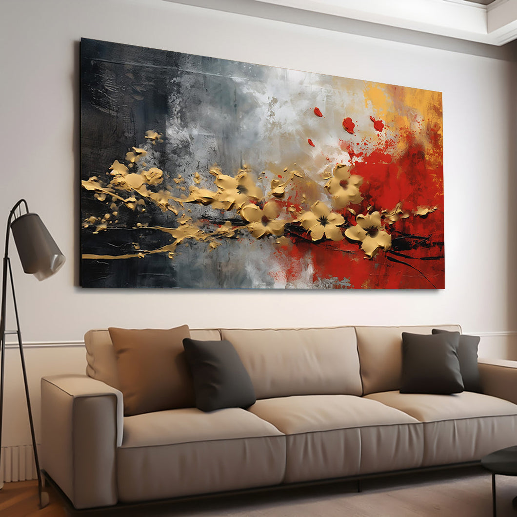 Canvas printed painting, subject Flowers