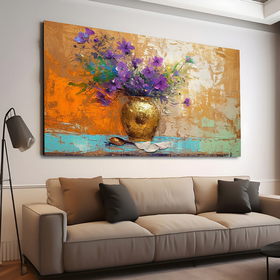 Canvas printed painting, subject Flowers