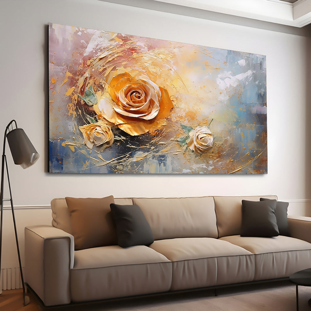 Canvas printed painting, subject Flowers