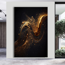 Load image into Gallery viewer, Canvas printed painting, not framed, rolled in tube, subject fluids
