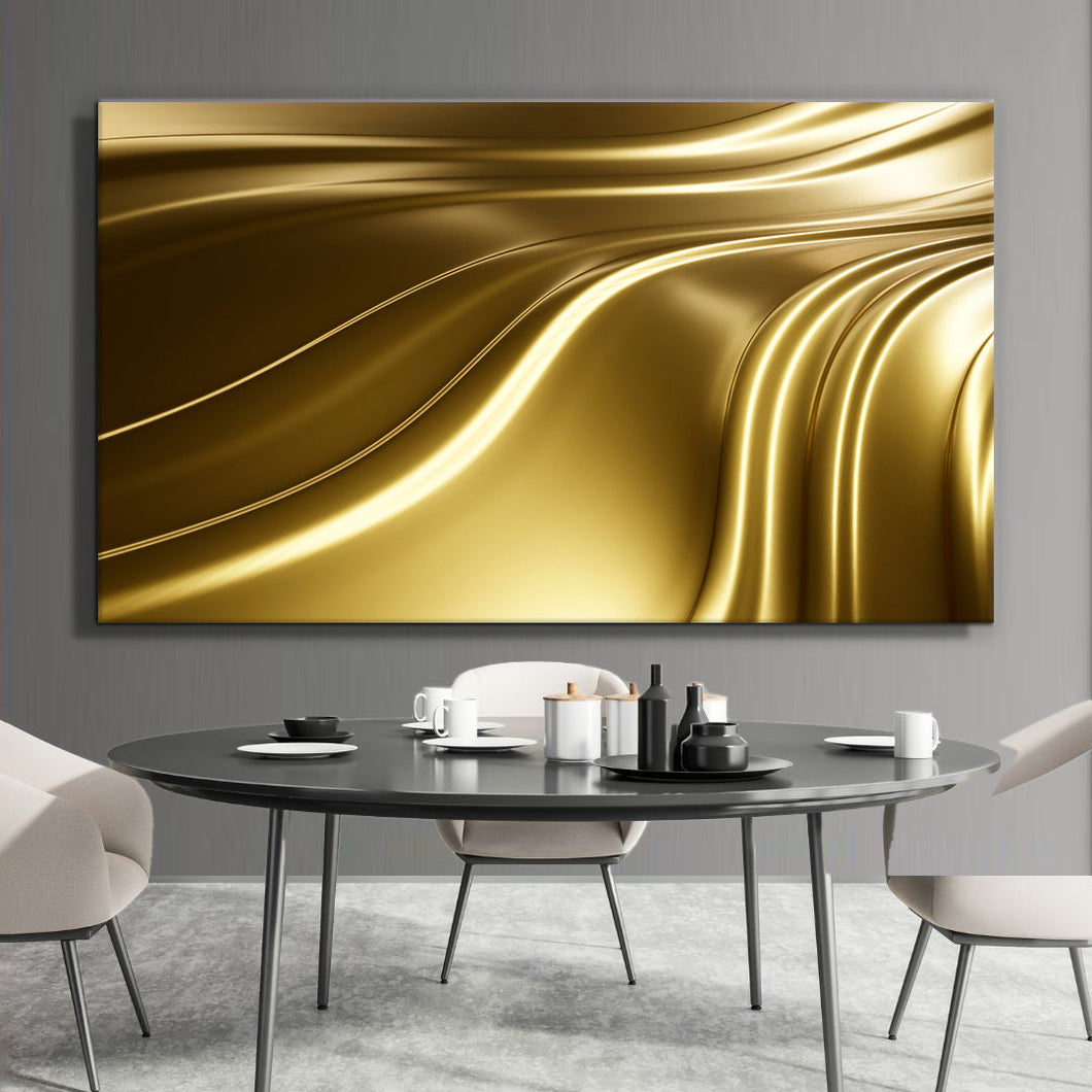 Canvas printed painting, not framed, rolled in tube, subject fluids