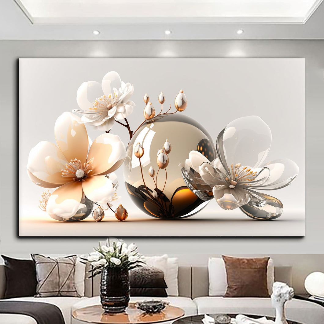 Canvas printed painting, subject Flowers