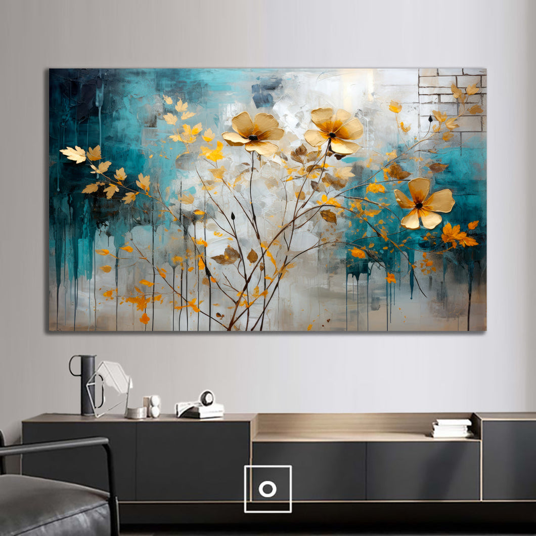 Canvas printed painting, subject Flowers