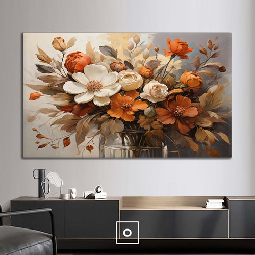 Canvas printed painting, subject Flowers